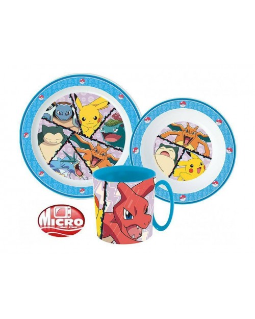 Pokemon 5 Piece Dinner or  Breakfast Set