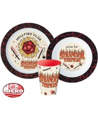 Stranger Things Plastic 3 Piece Dinner - Breakfast Set