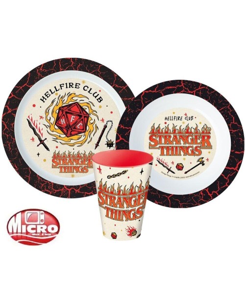 Stranger Things Plastic 3 Piece Dinner - Breakfast Set