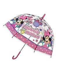 Disney Minnie Mouse Transparent Bell Umbrella Pink Bow
