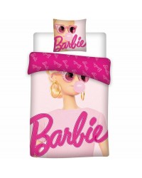 Barbie Pink Bubble Bedding Single Reversible Cover & Pillow Duvet cover Bed set 