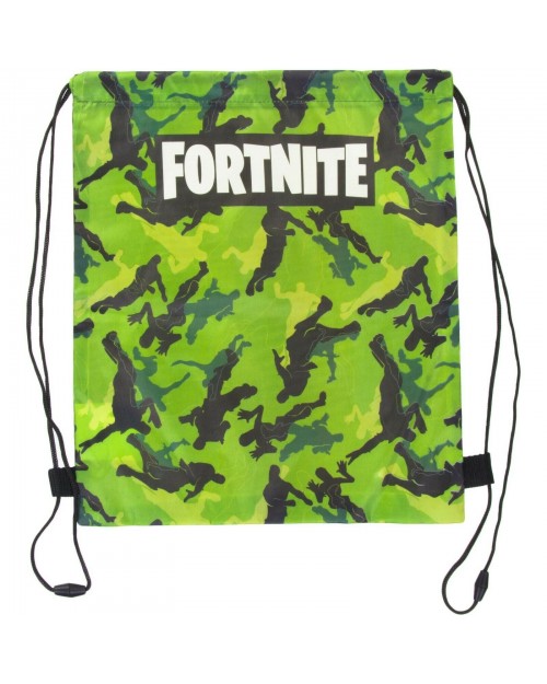 Fortnite Drawstring Backpack School PE Kit Swimming Sport Camouflage Gym Bag