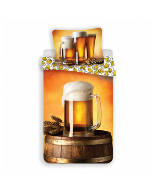 BEER! reversible Bed set Duvet Bedding Single continental size 140x200 70x90