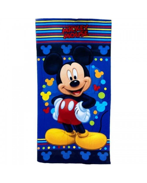 Mickey Mouse Beach Towel Striped Swimming Holiday Blue Boy or Girl