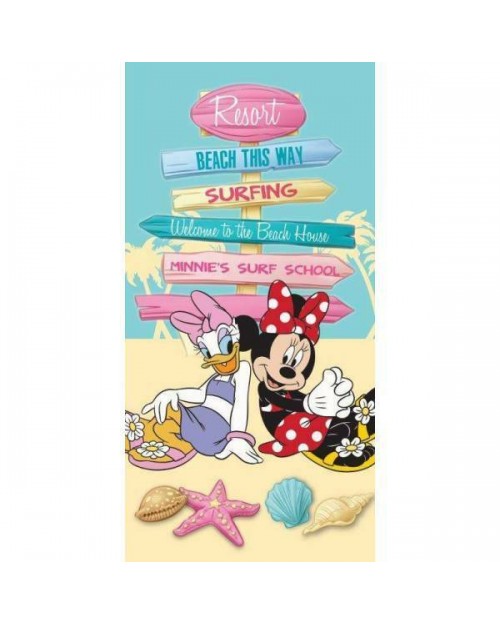 Minnie Mouse & Daisy Duck at the Beach large Towel Swimming Holiday 140 x 70 