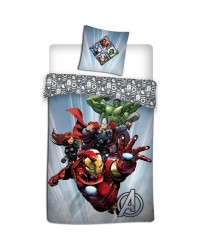 Avengers Bedding Single Reversible Cover & Pillow Duvet hulk ironman Thor Marvel