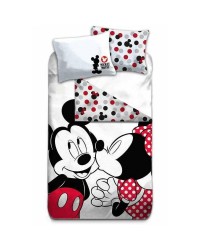 Mickey & Minnie Mouse traditional Bedding Single Cover & Pillow Duvet cover 